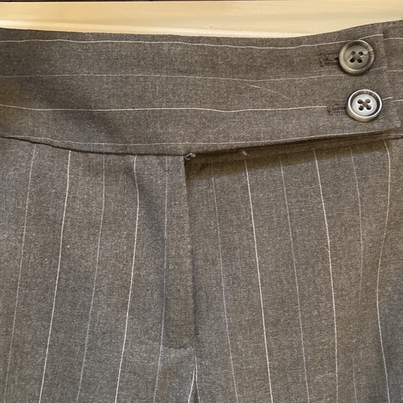 Gray Pinstriped Dress Pants - Picture 3 of 4